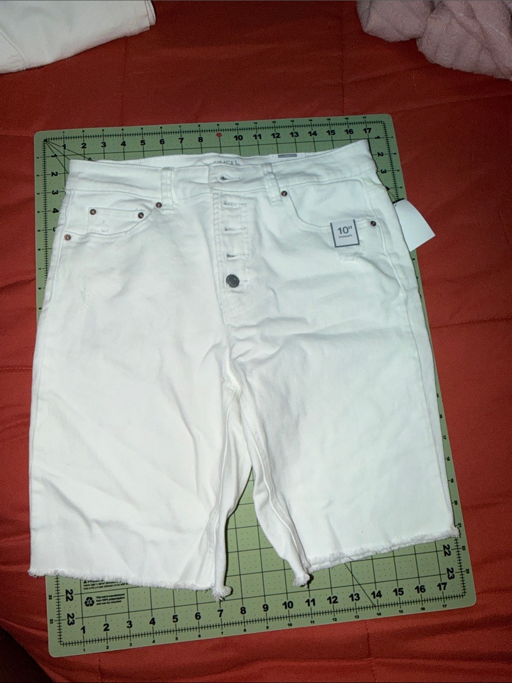 Time and Tru White Women’s Denim Jean Shorts